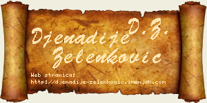 Đenadije Zelenković vizit kartica